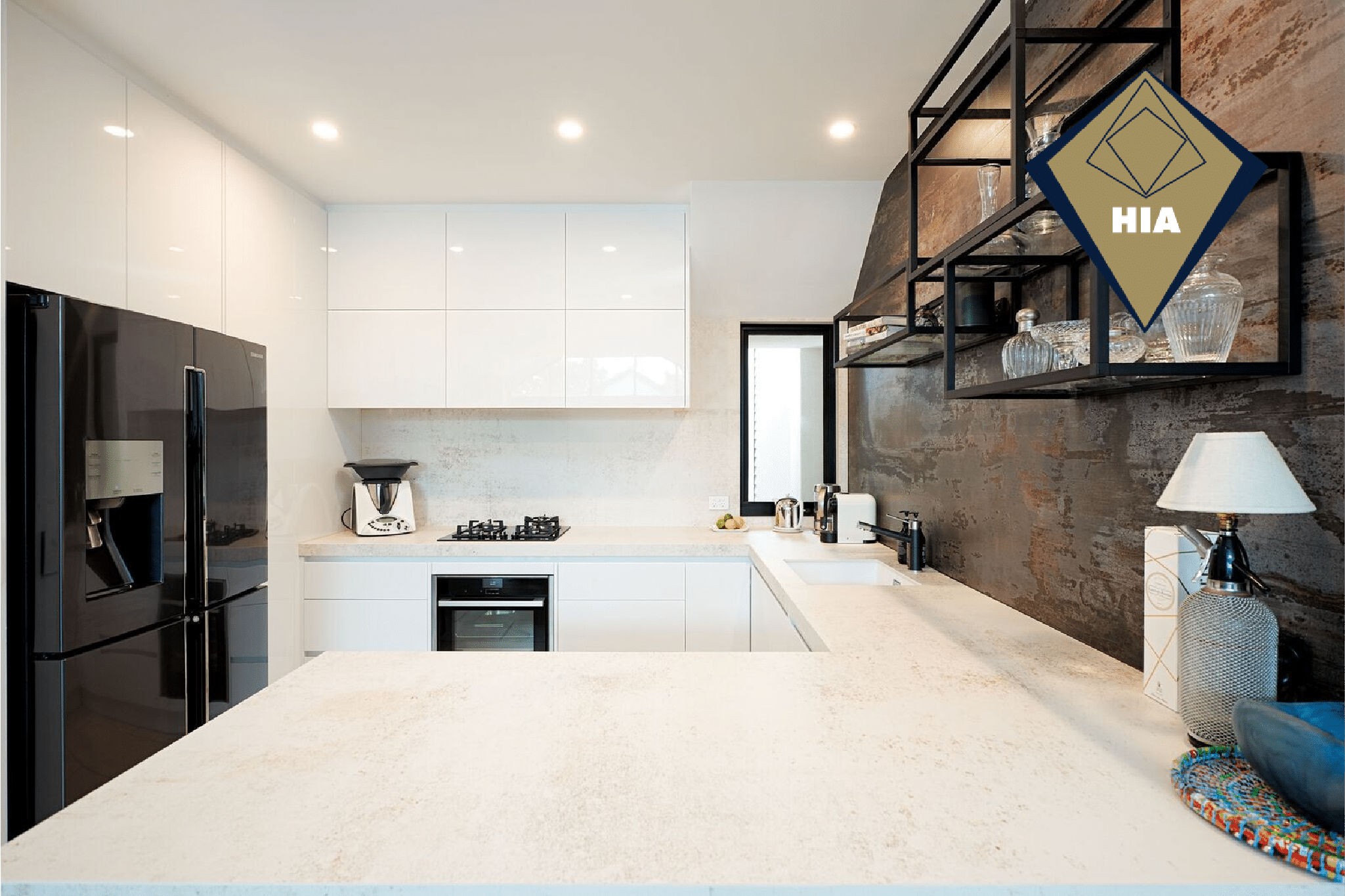 Contemporary kitchen makeover Melbourne with soft-close drawers